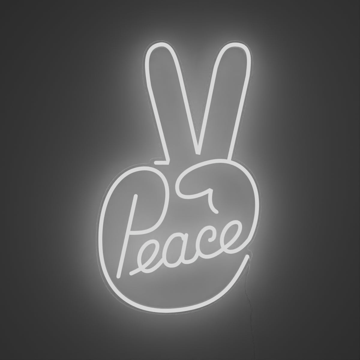 Peace by Ceizer, neon LED sign